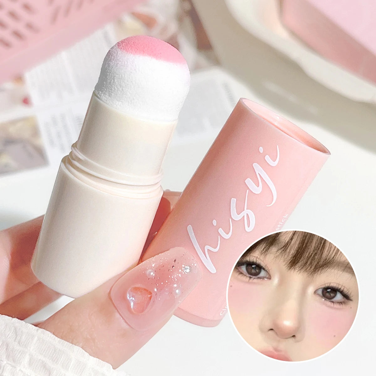 Yunrou Soft Fog Blush Stick - Energetic and Bouncy, Korean Style, Brightening
