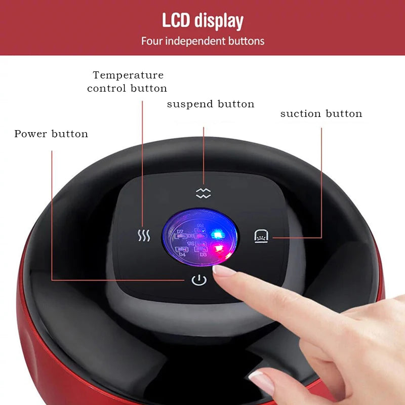 Body Scraping Massage Smart Electric Vacuum Cupping Heating Suction Cup Device