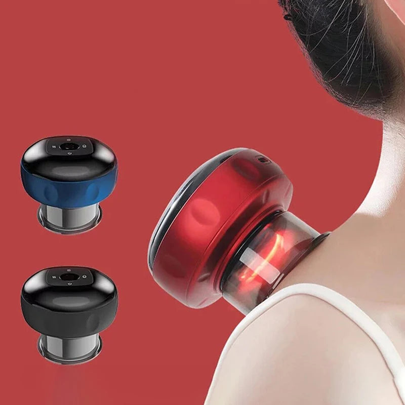 Body Scraping Massage Smart Electric Vacuum Cupping Heating Suction Cup Device